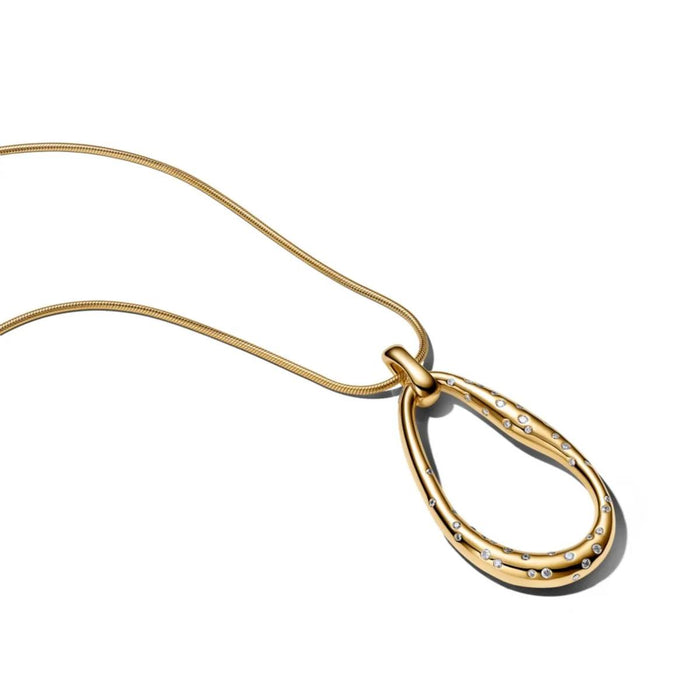 Pandora Organic Shape Pendant Necklace
