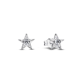 Pandora Star Sterling Silver Stud Earrings
