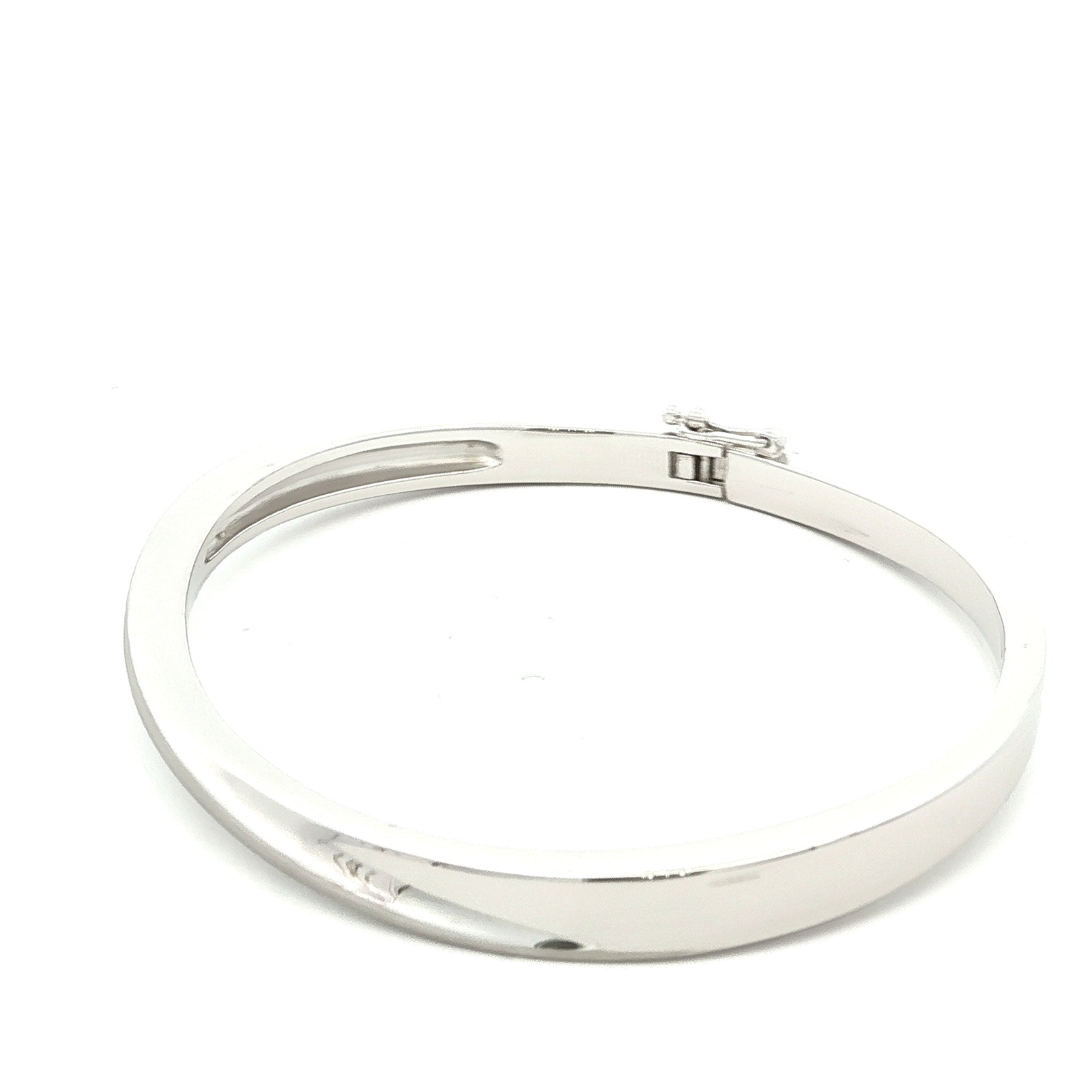 Breuning Sterling Silver Hinged Bracelet