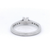 Round Brilliant Cut Diamond Ring Set in White Gold