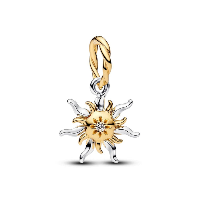 Pandora Sundrop Flower Pendant Necklace by Rapunzel, Disney Princess, with Lab-Grown Diamond