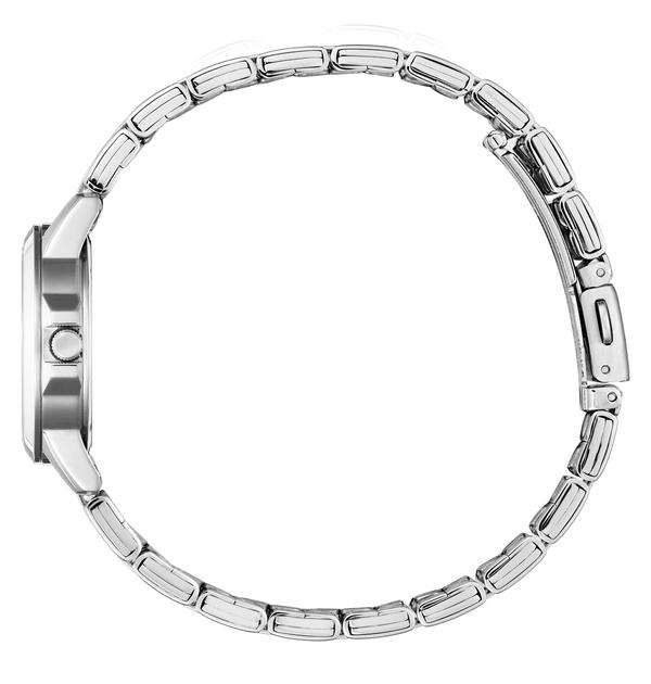 Ladies Citizen Silver Bracelet Watch with Black Dial