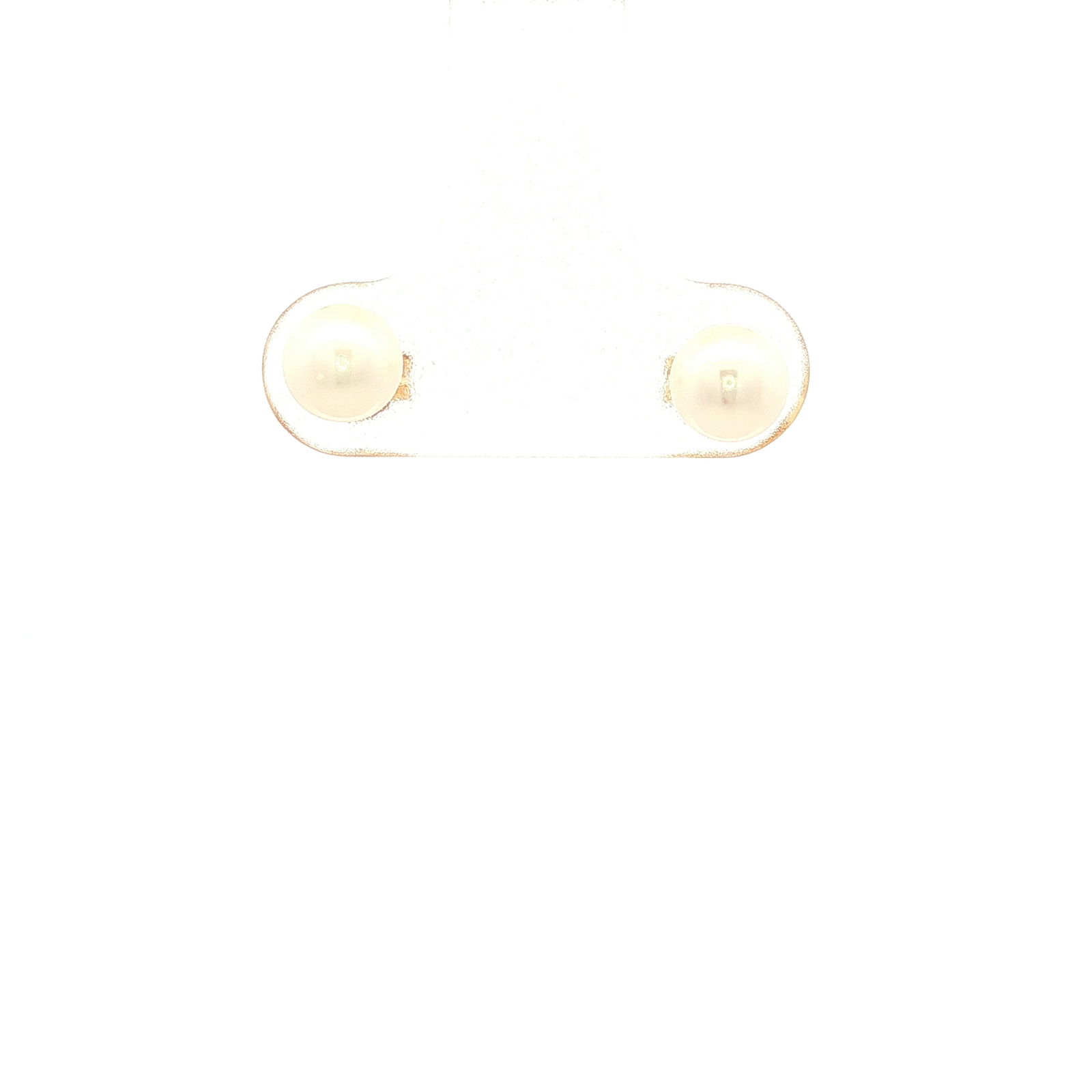 Freshwater Pearl Stud Earrings in Yellow Gold