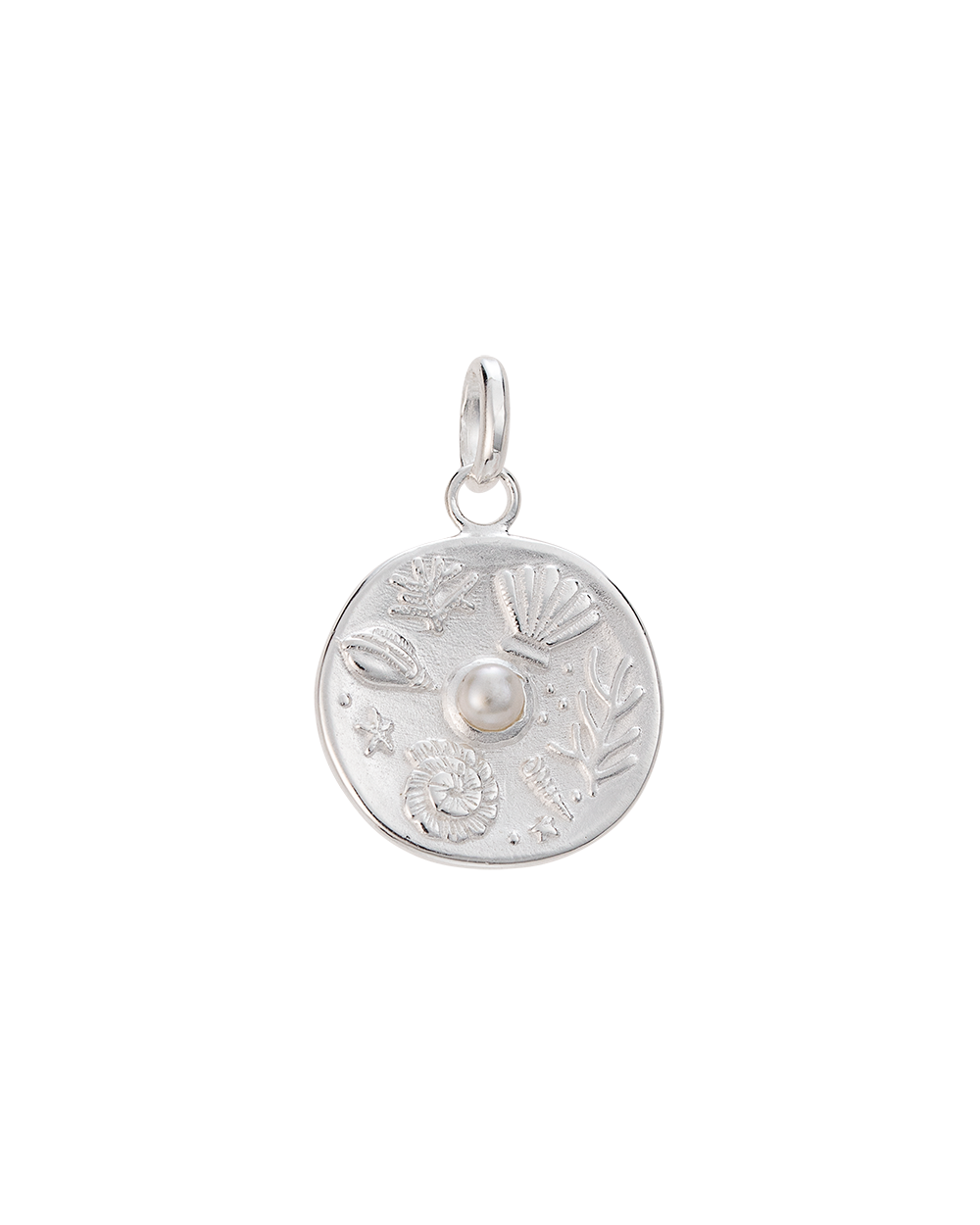 Kirstin Ash Sterling Silver Tiny By The Sea Coin