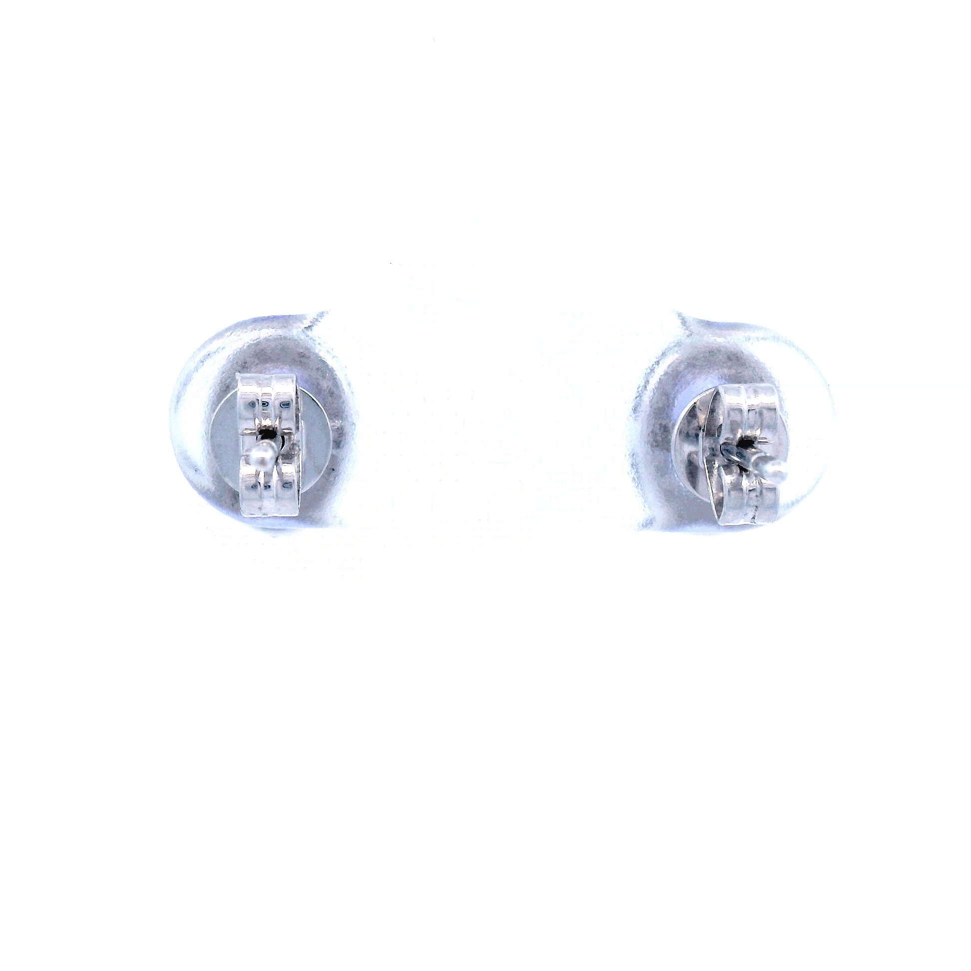 Tanzanite And Diamond Studs In White Gold