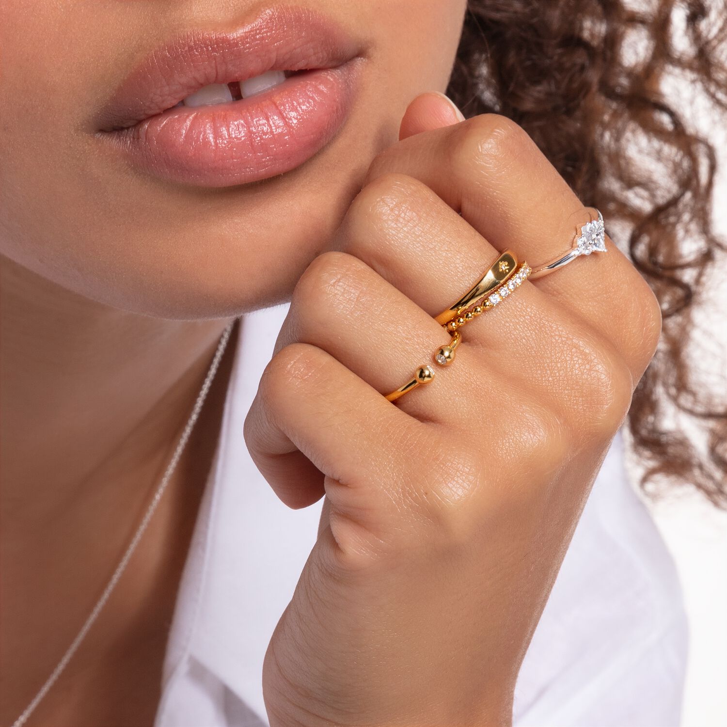 Thomas Sabo Vintage Ring White Stones