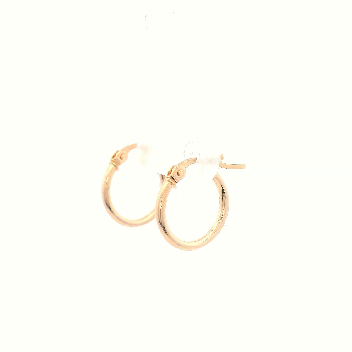 9 Carat Yellow Gold Plain Hoop Earrings