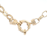 9ct French Twist Threepence Necklace