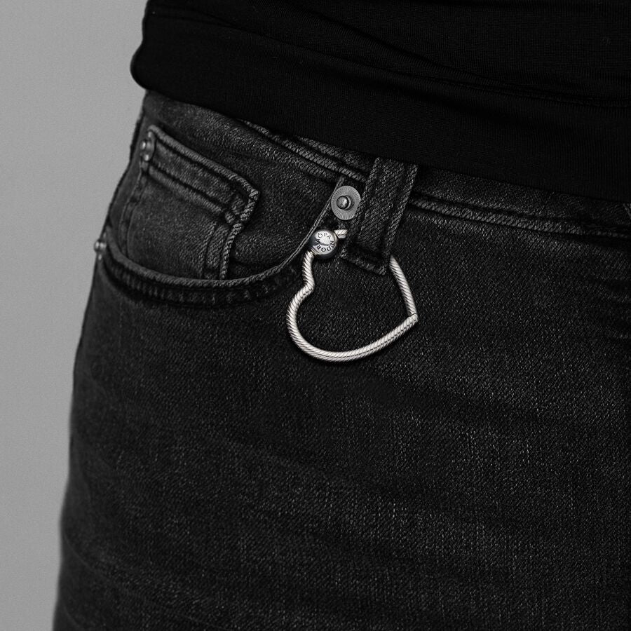 Snake Chain Heart Silver O Carrier