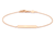 9 Carat Rose Gold Solid Horizontal Bar Bracelet