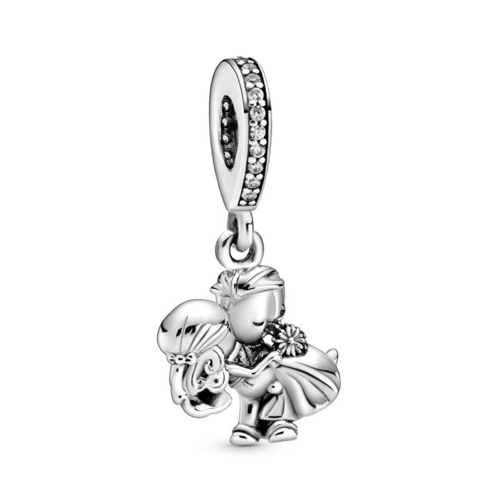 Married Couple Silver Hanging Charm