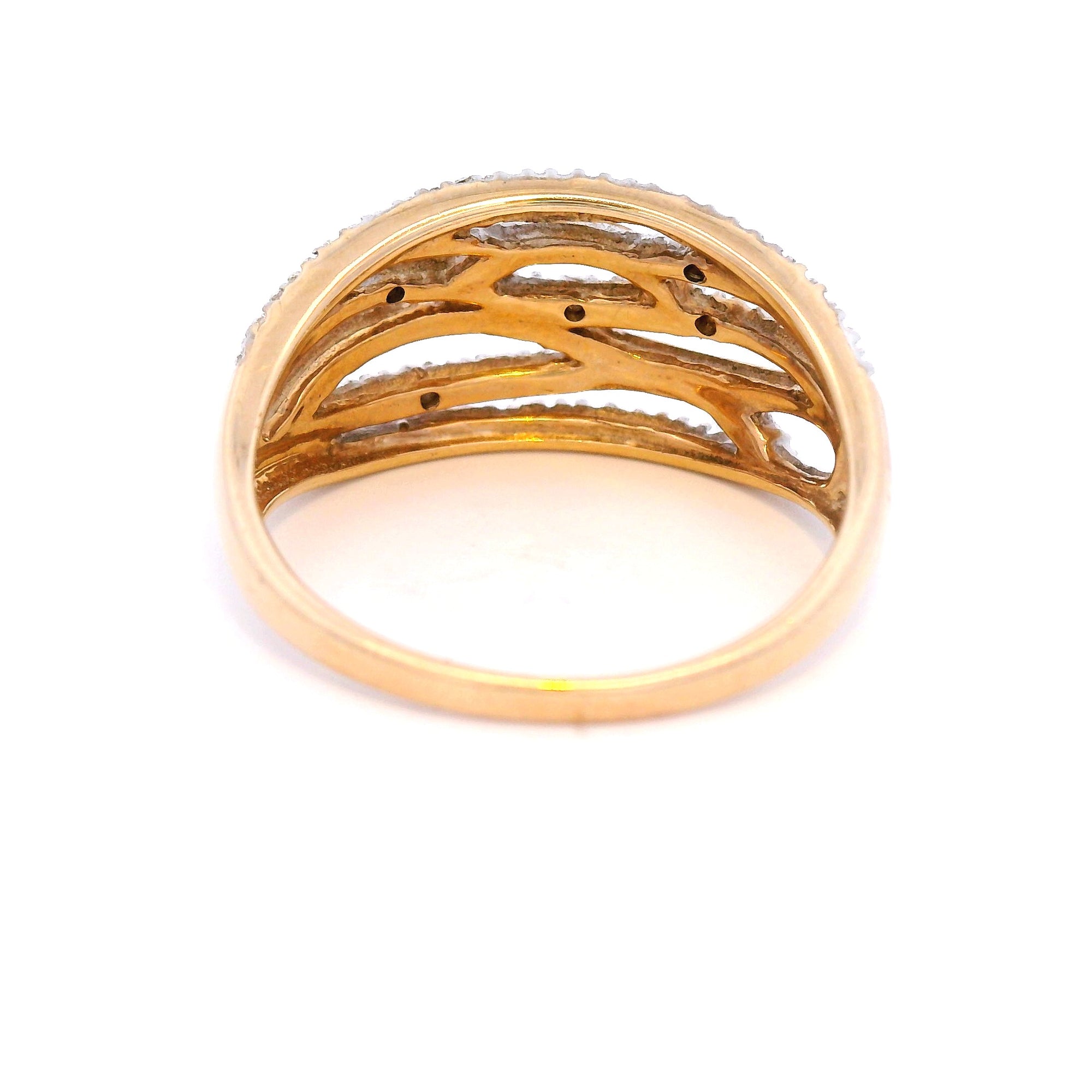 Diamond Dress Ring in Yellow Gold