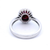 Natural Ruby and Diamond Set in White Gold Dress Ring