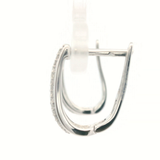 9CT WG Dia HOOP EARRINGS TDW= 0.16CT HI/I2