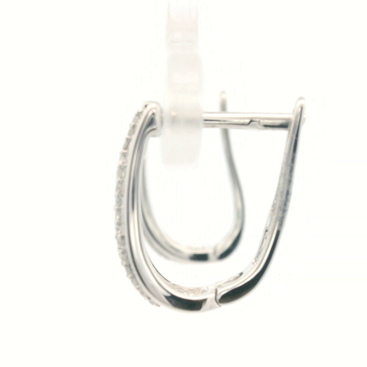 9CT WG Dia HOOP EARRINGS TDW= 0.16CT HI/I2