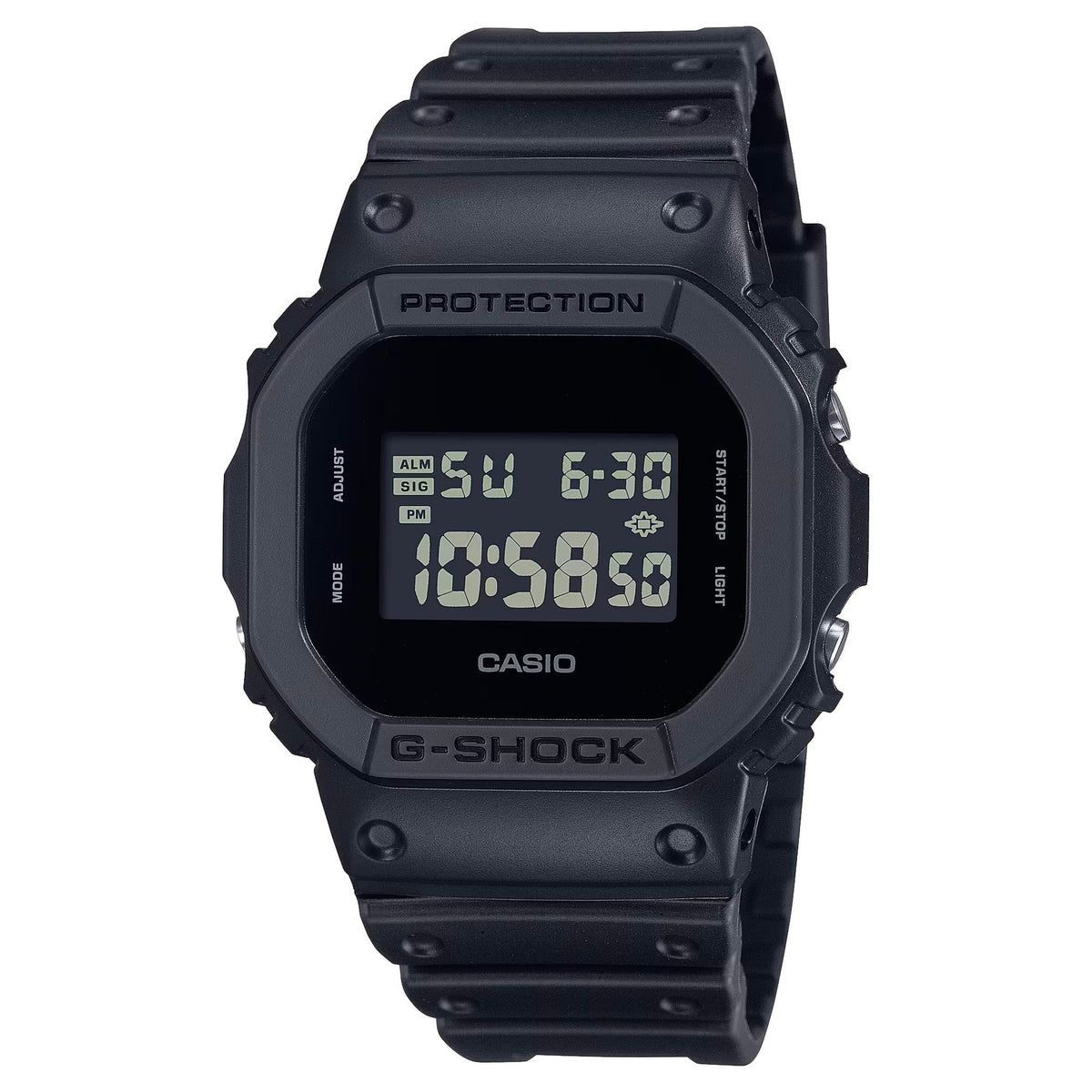 G-ShockDW-5600 Lineup Black Face and Case