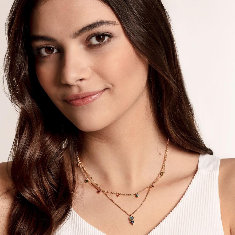 Thomas Sabo Necklace "Colourful Stones" 40/42.5/45cm