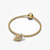 Pandora Radiant Heart Double Dangle Charm