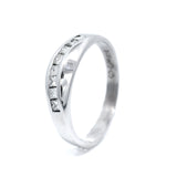 Princess Cut Diamond Set Ring in White Gold