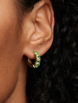 Pandora Green Hoop Earrings