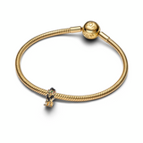 Pandora Disney Scar Gold Plated Black Enamel Charm