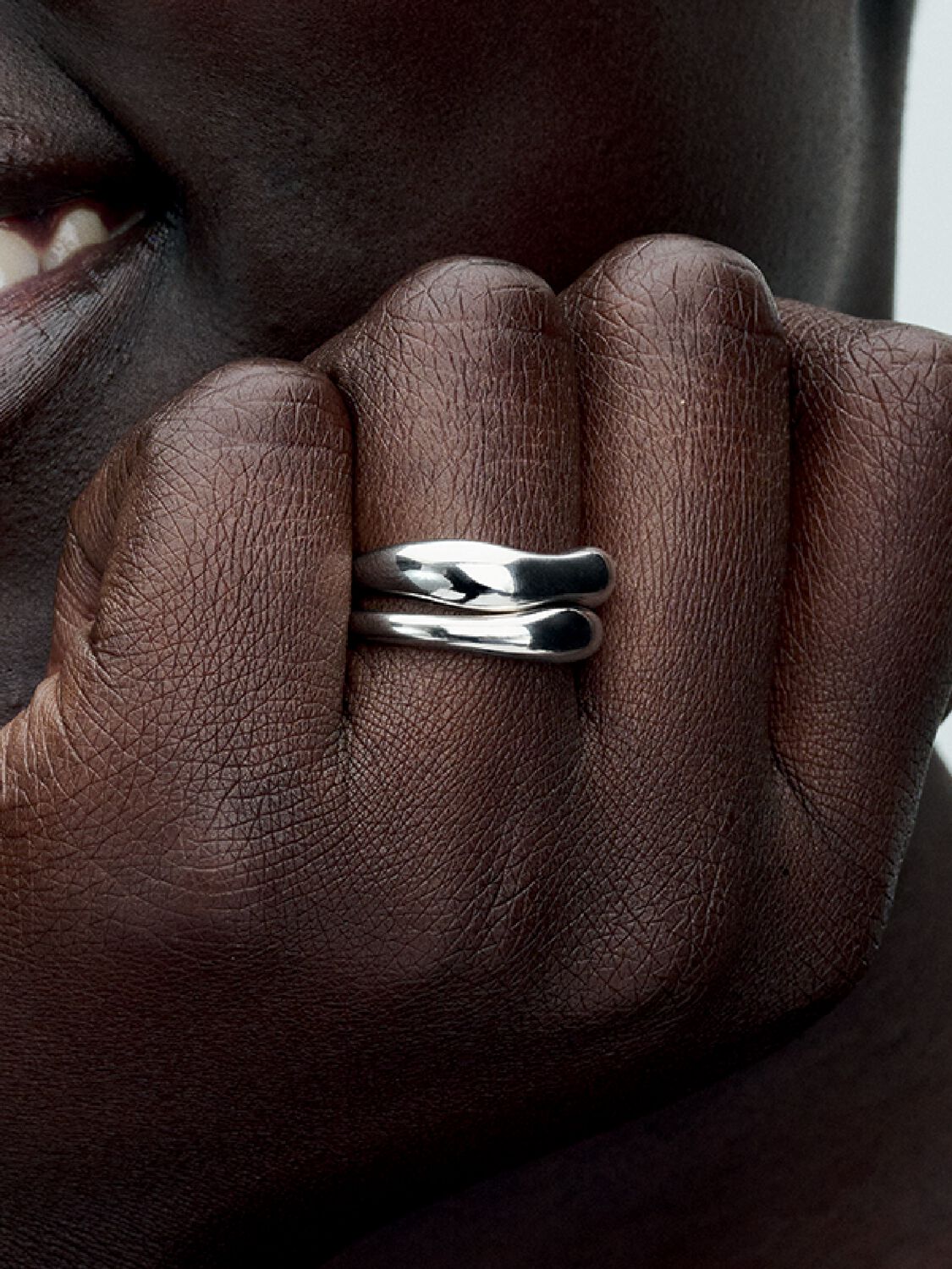 Pandora Organically Shaped Stacking Rings