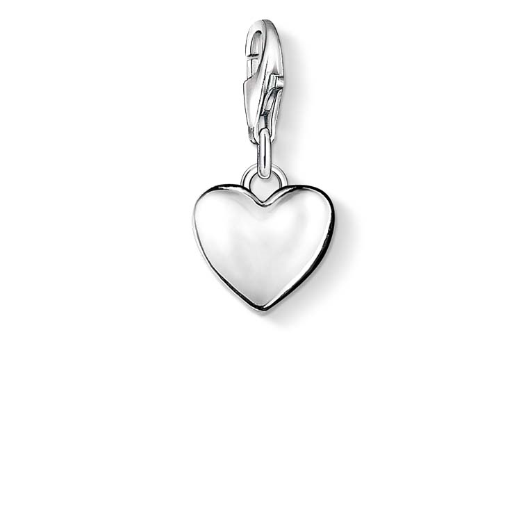 Thomas Sabo Charm Club Solid Domed Heart Charm