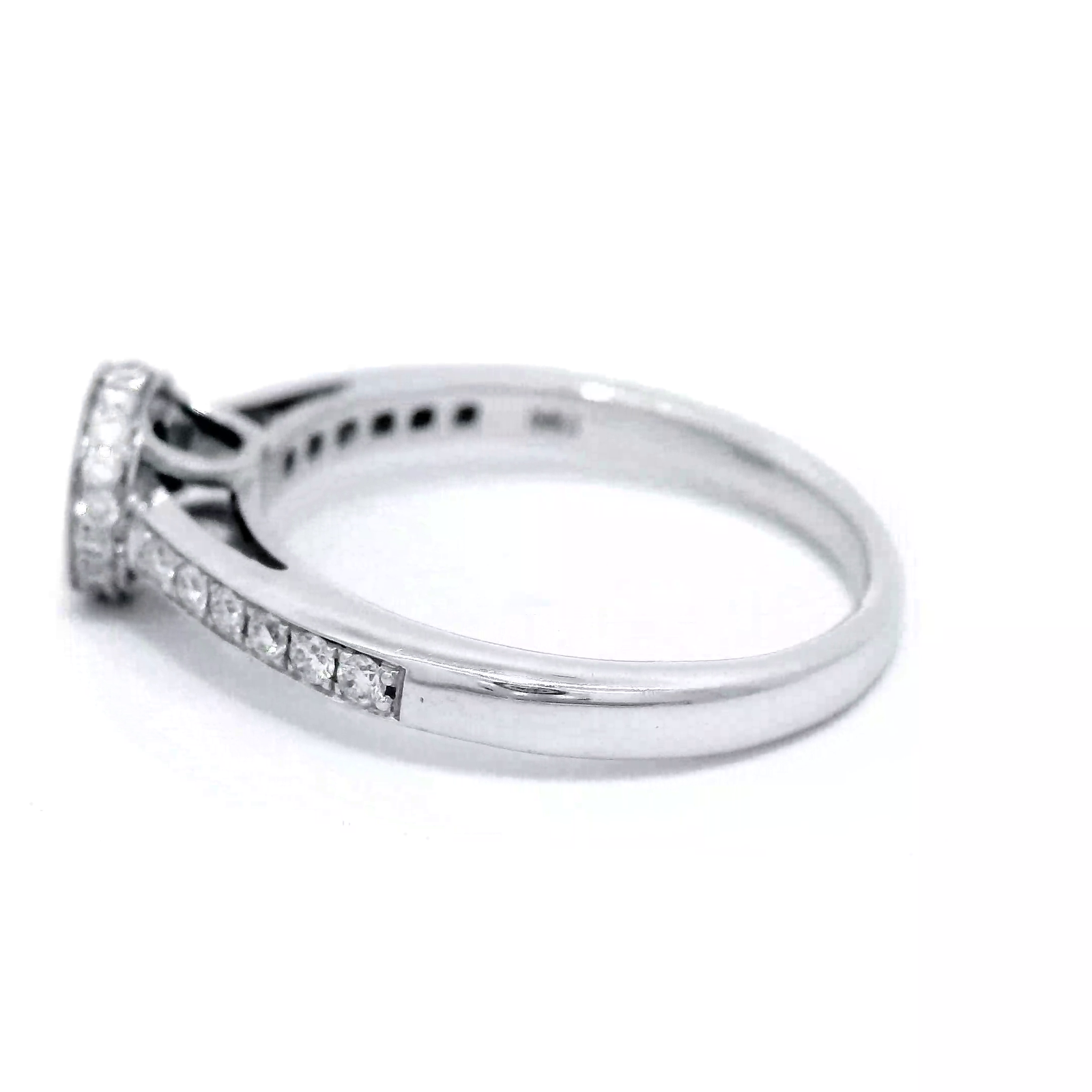 Black Diamond Ring in 18 Carat White Gold