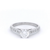 Round Brilliant Cut Diamond Ring Set in White Gold