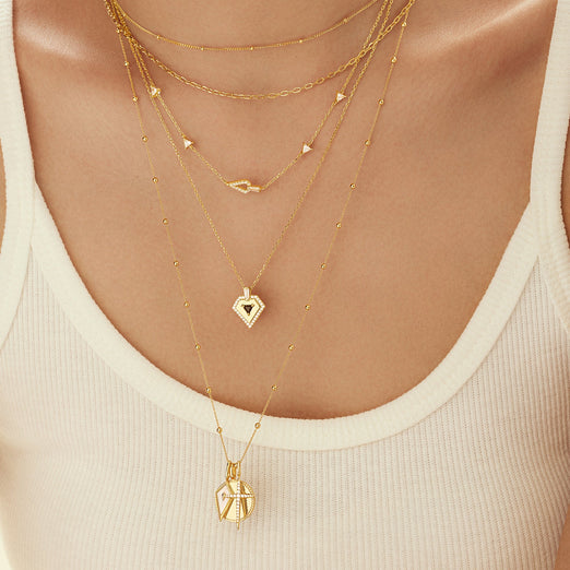 Ania Haie Gold Bobble Long Chain Necklace