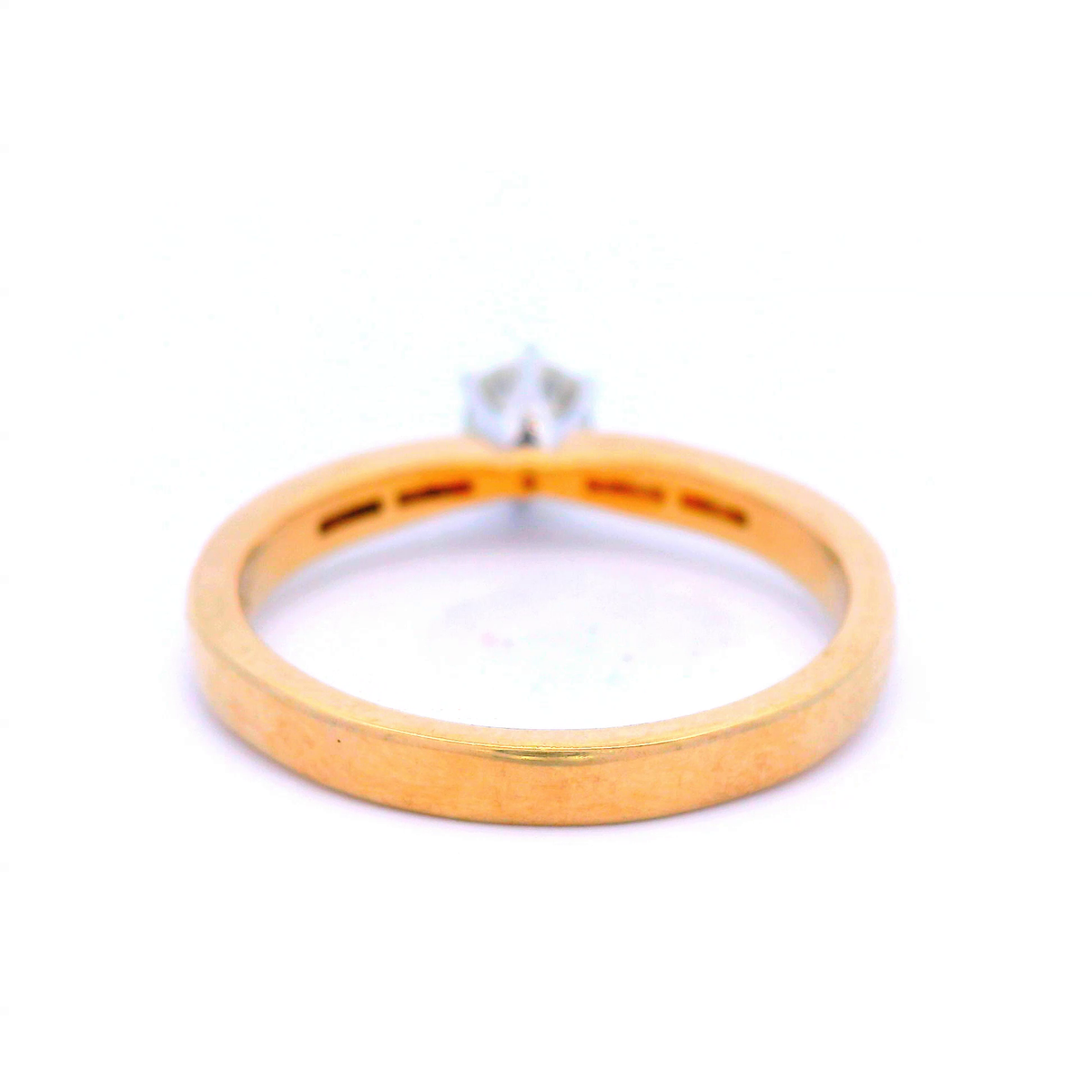 9ct Yellow/White Gold Diamond 6 Claw Engagement Ring