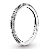 Pandora Me 14k Rose Gold Plated Pave Ring w Clear CZ