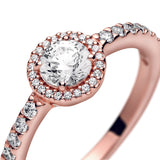 PANDORA Rose Classic Elegance Ring w Clear CZ
