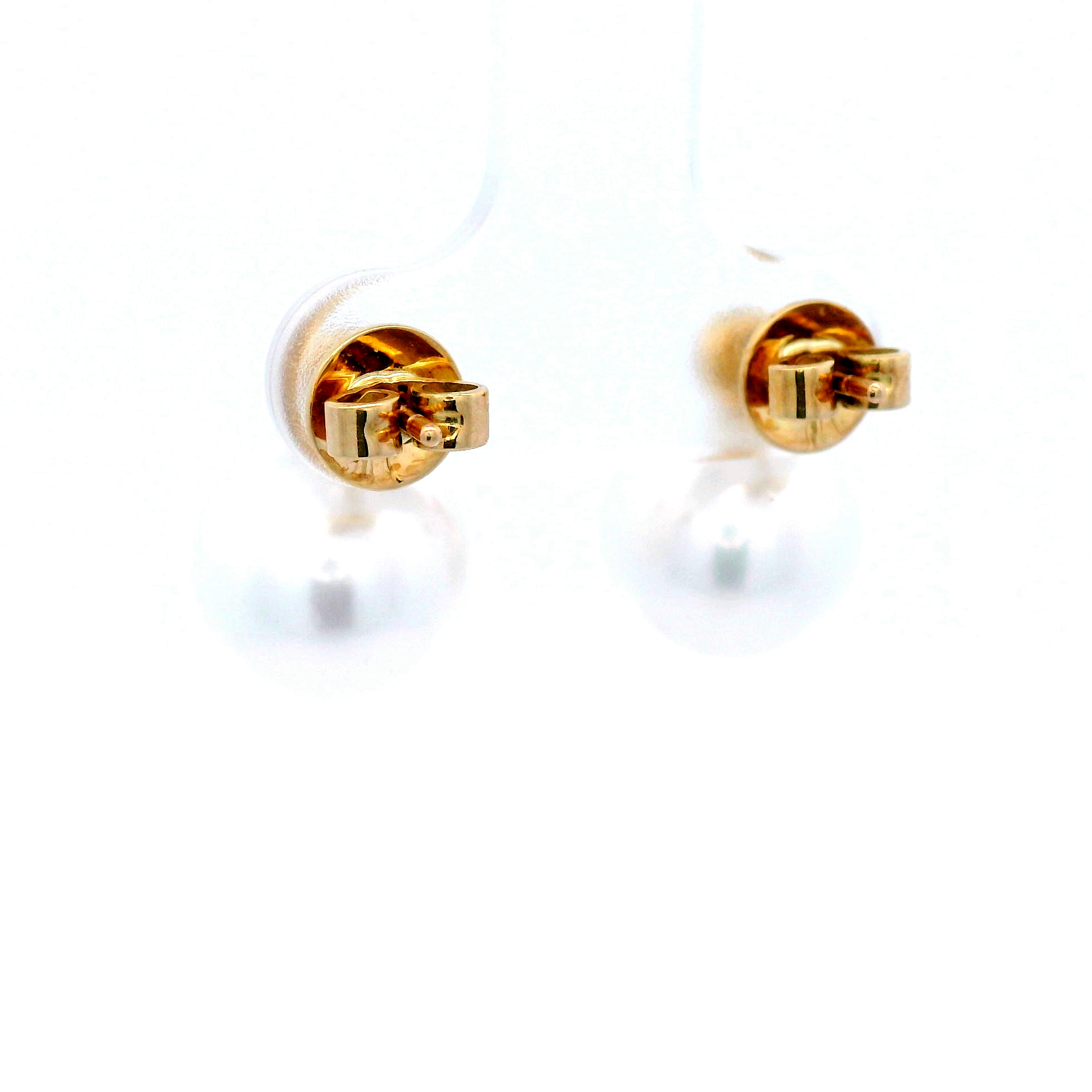 Astral Studs - 18ct YG Broome South Sea Pearl 10mm Diamond Stud 0.12ct