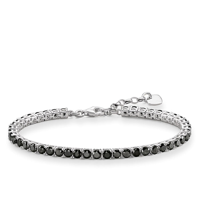 THOMAS SABO Tennis Bracelet with Black Zirconia Stones