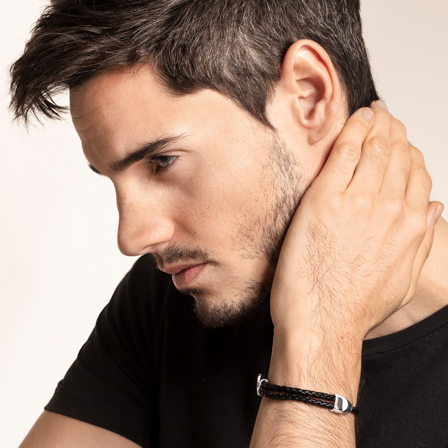 THOMAS SABO Leather Strap "Disc Black"