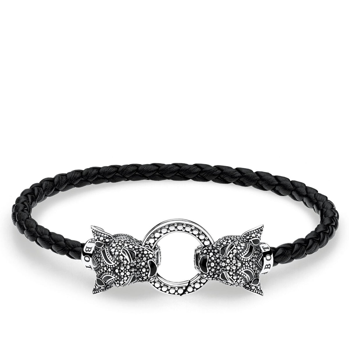 THOMAS SABO Leather Strap Black Cat