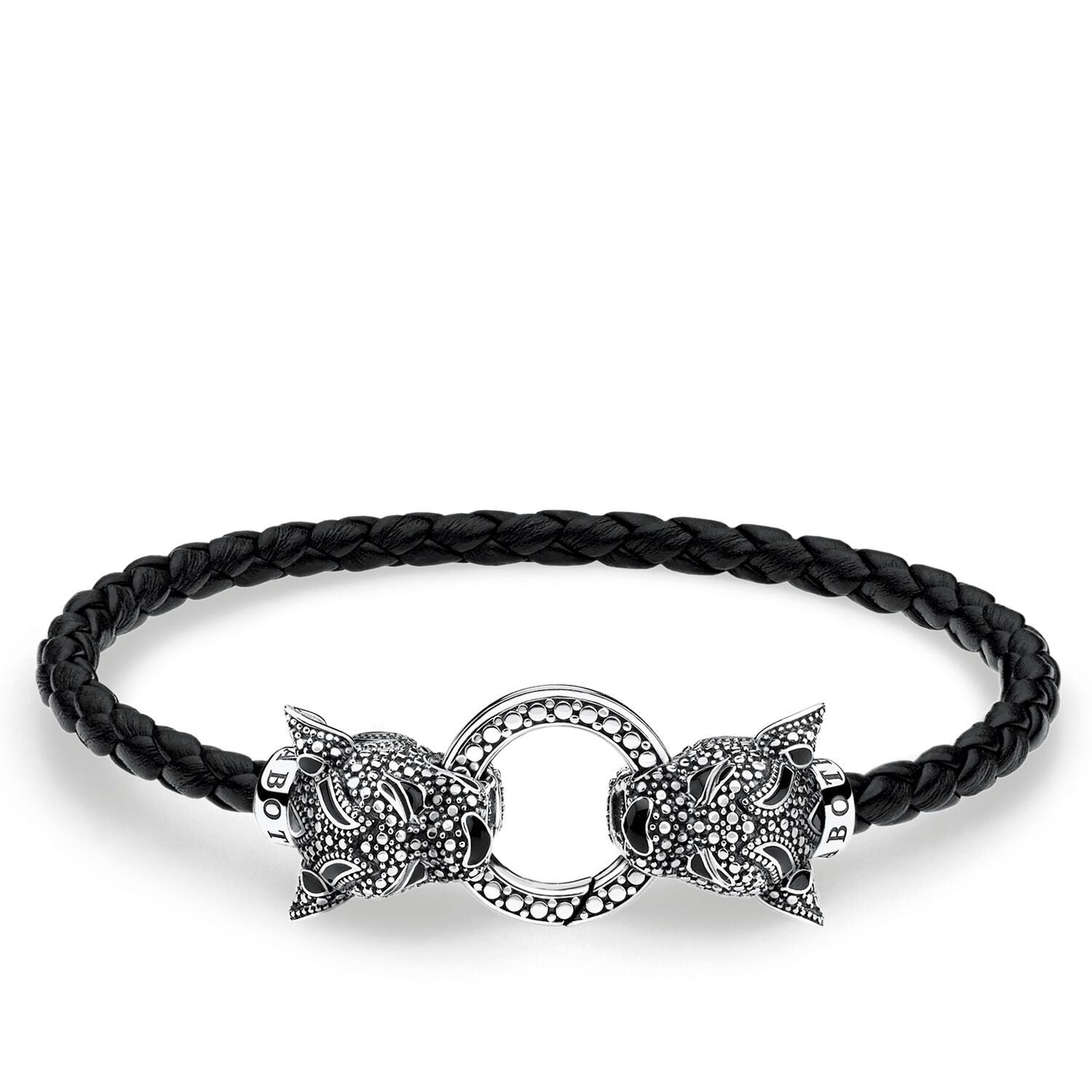THOMAS SABO Leather Strap Black Cat