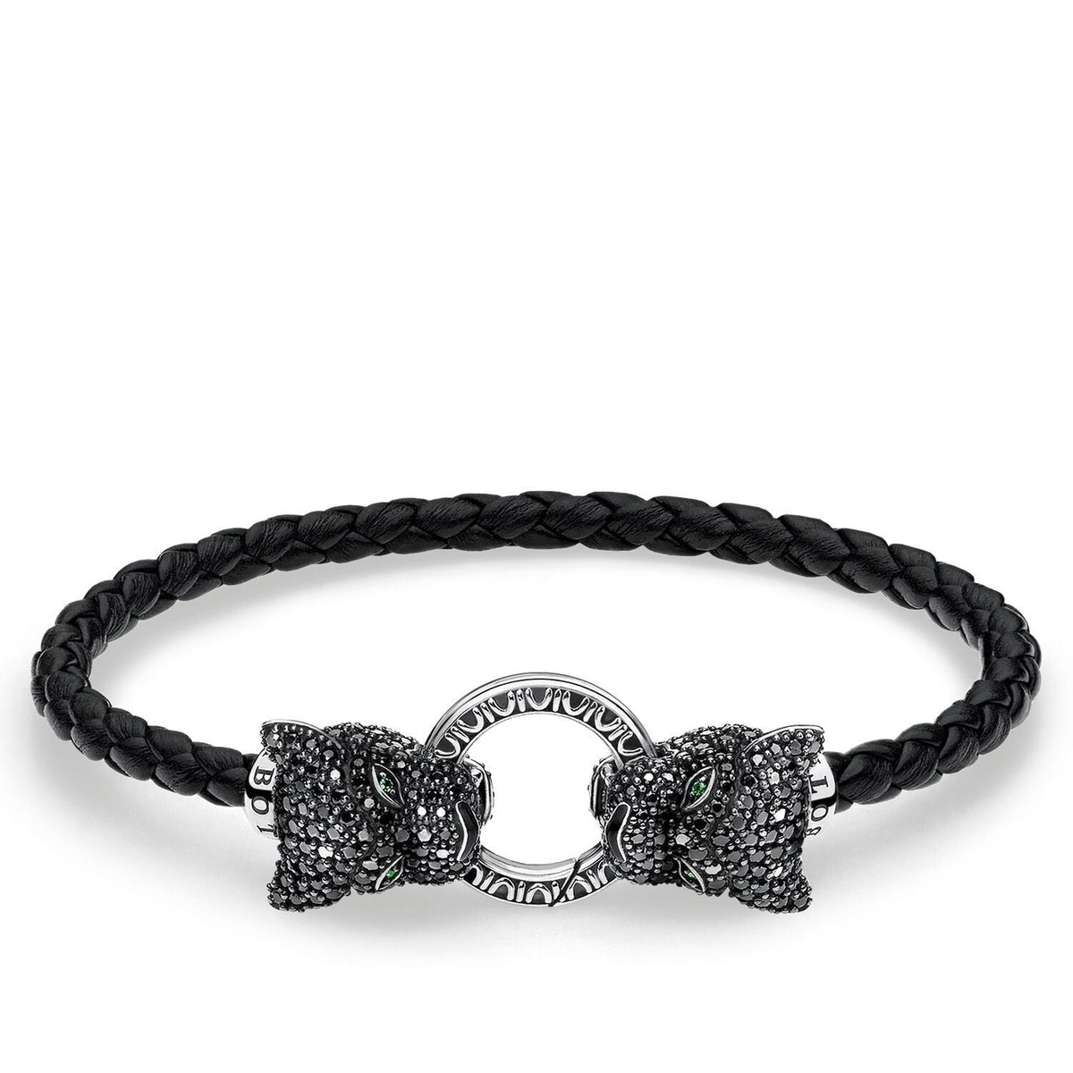 THOMAS SABO Leather Strap Black Cat