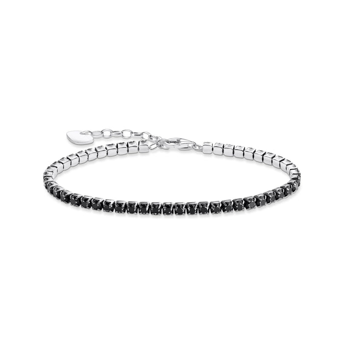 THOMAS SABO Tennis bracelet round-cut with black zirconia