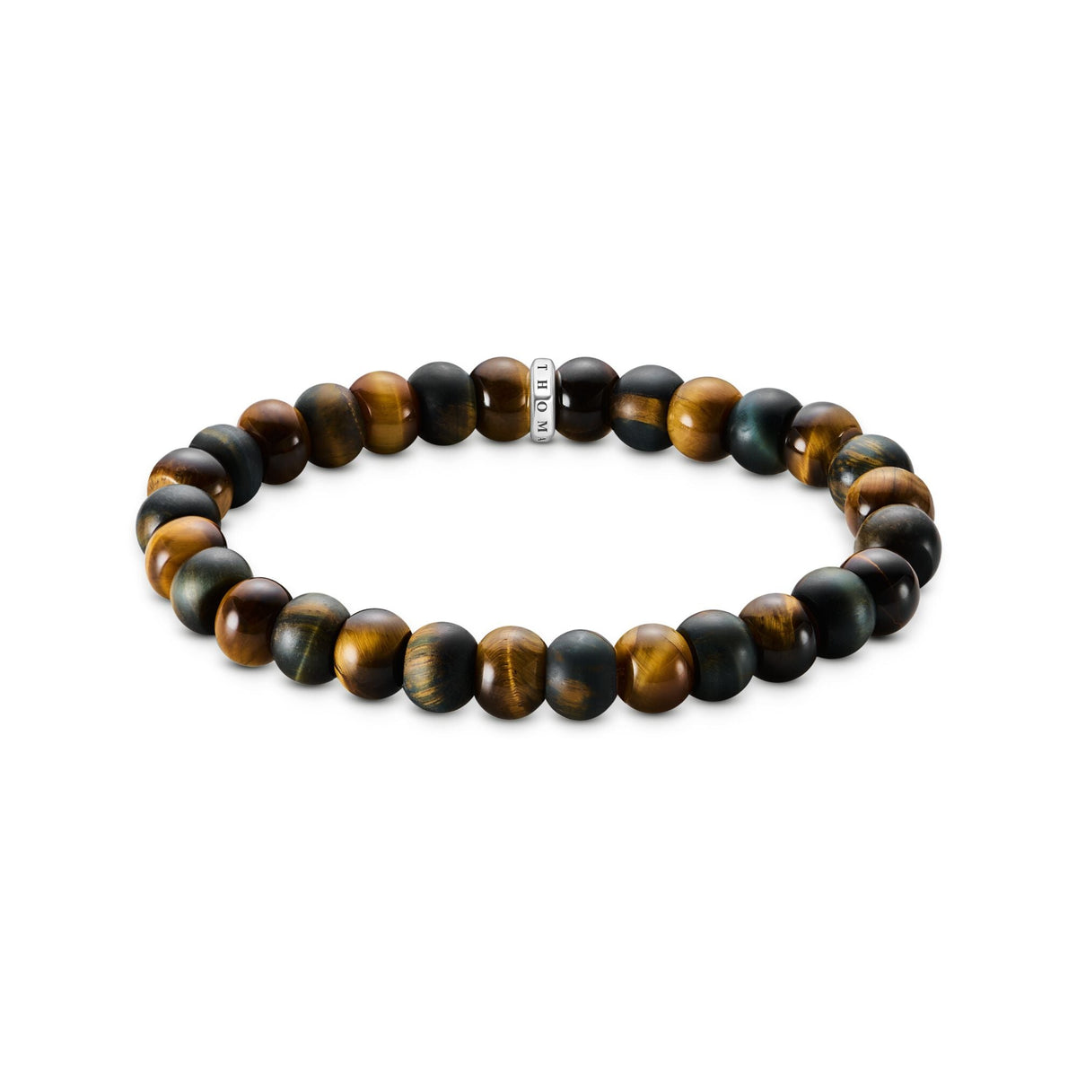 THOMAS SABO Beaded Bracelet with blue &amp; gold tiger's eye
