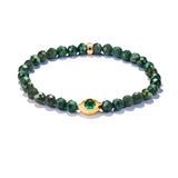 THOMAS SABO Moss Agate Eye Bead Bracelet