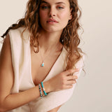 THOMAS SABO Bracelet with Blue-Green Stones Silver