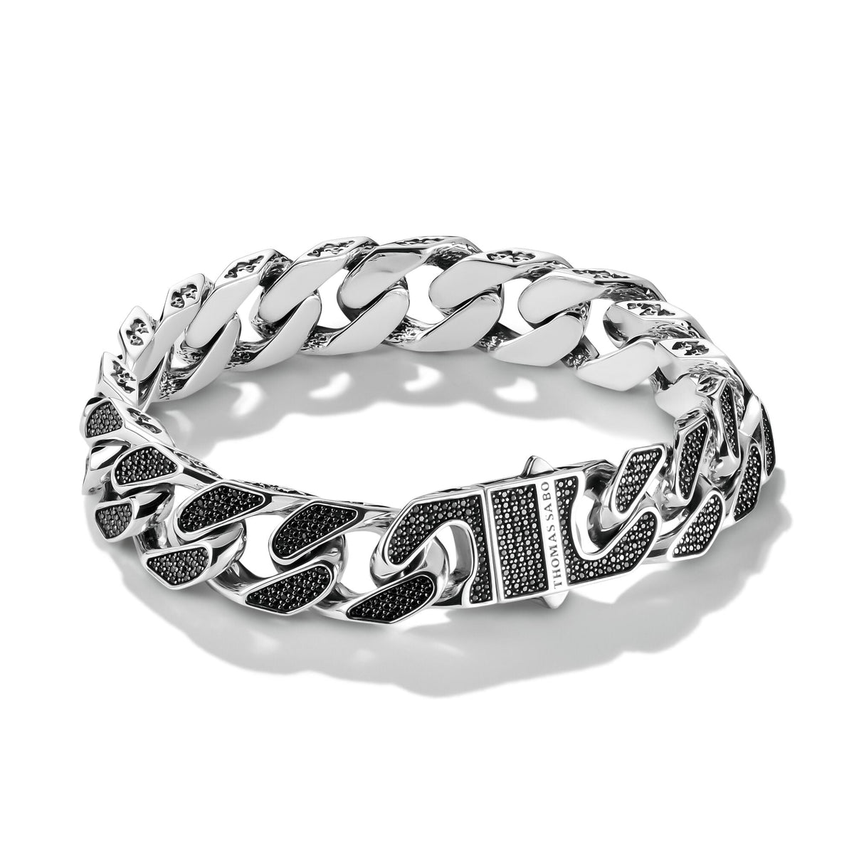 THOMAS SABO Black PavÃ© Bracelet Rebel Icons
