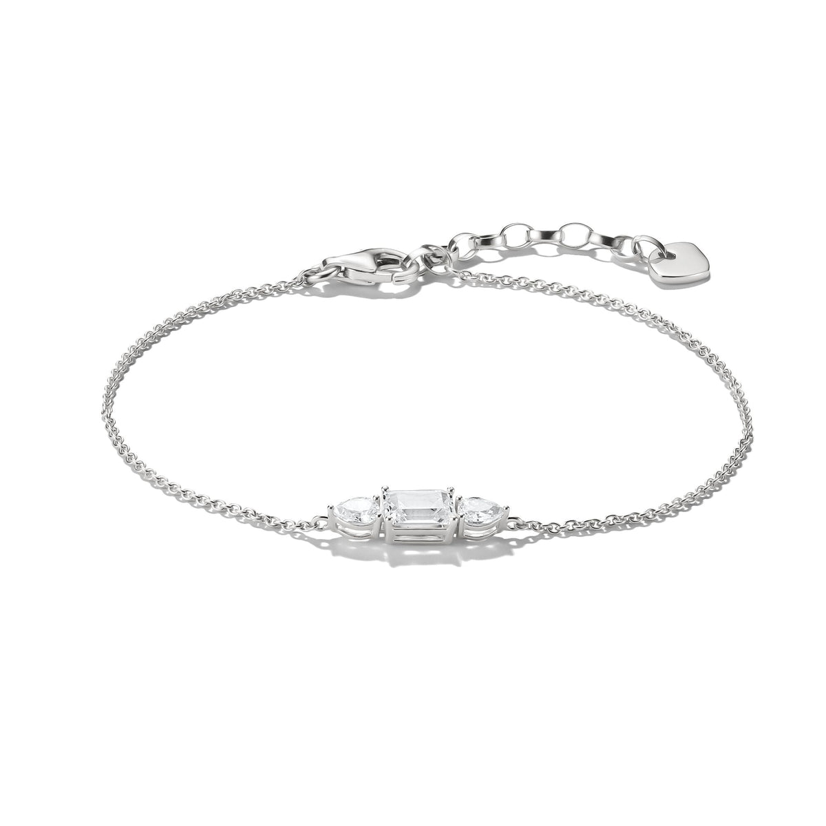 THOMAS SABO Bracelet with Sparkling Zirconia Stones Silver