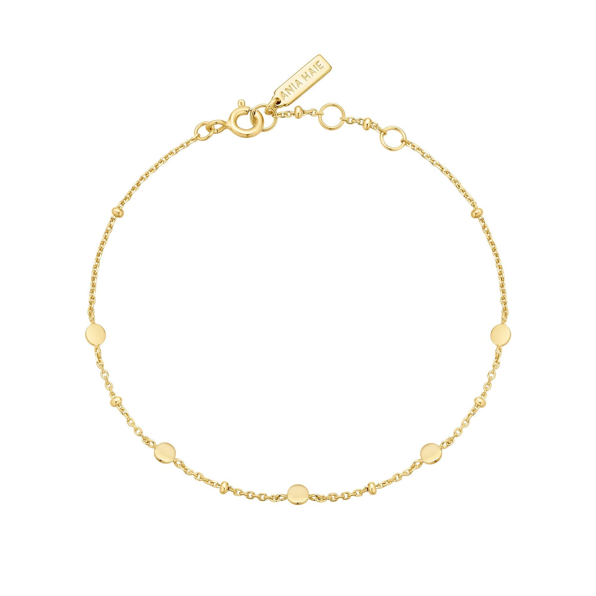 Ania Haie Gold Disc Station Bracelet