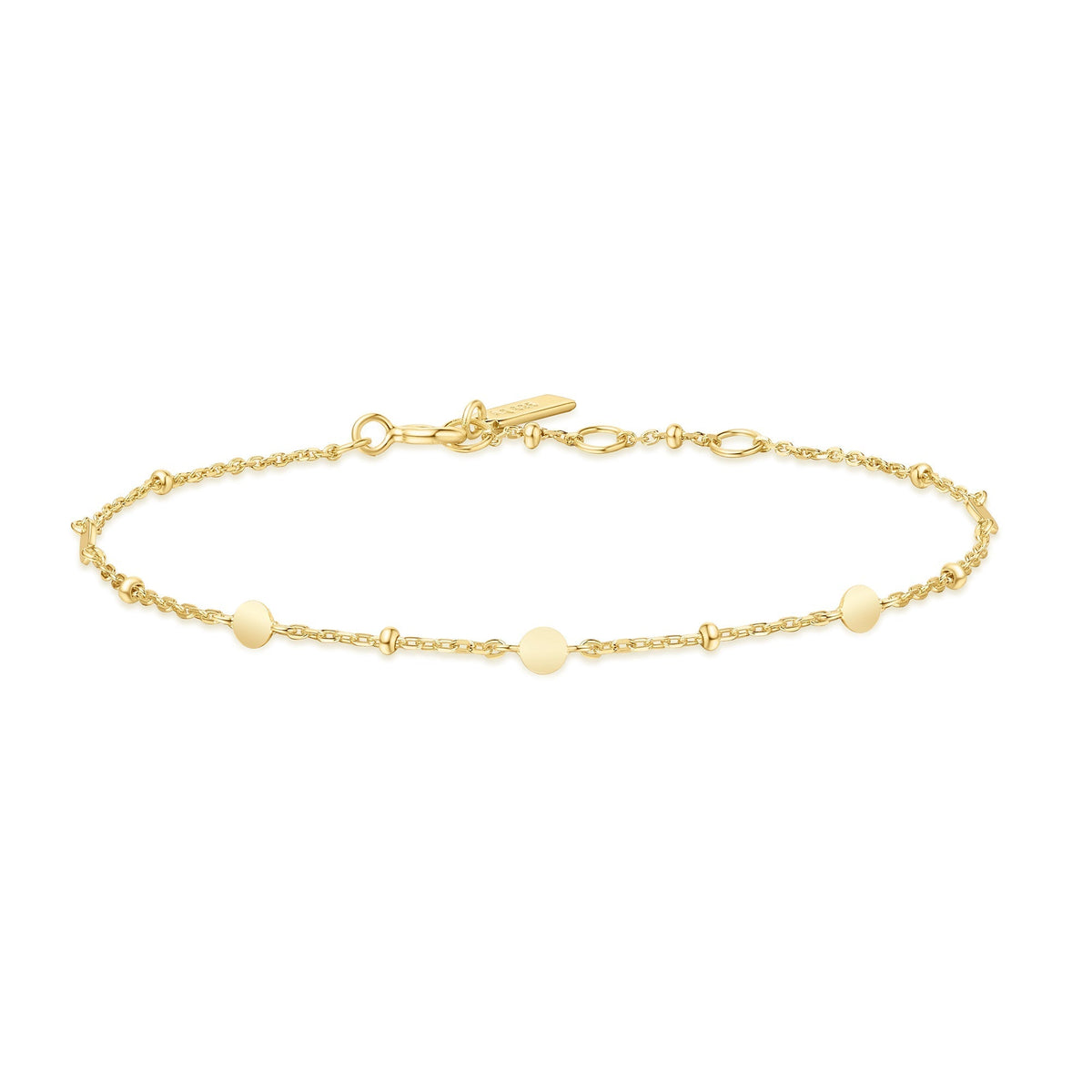 Ania Haie Gold Disc Station Bracelet