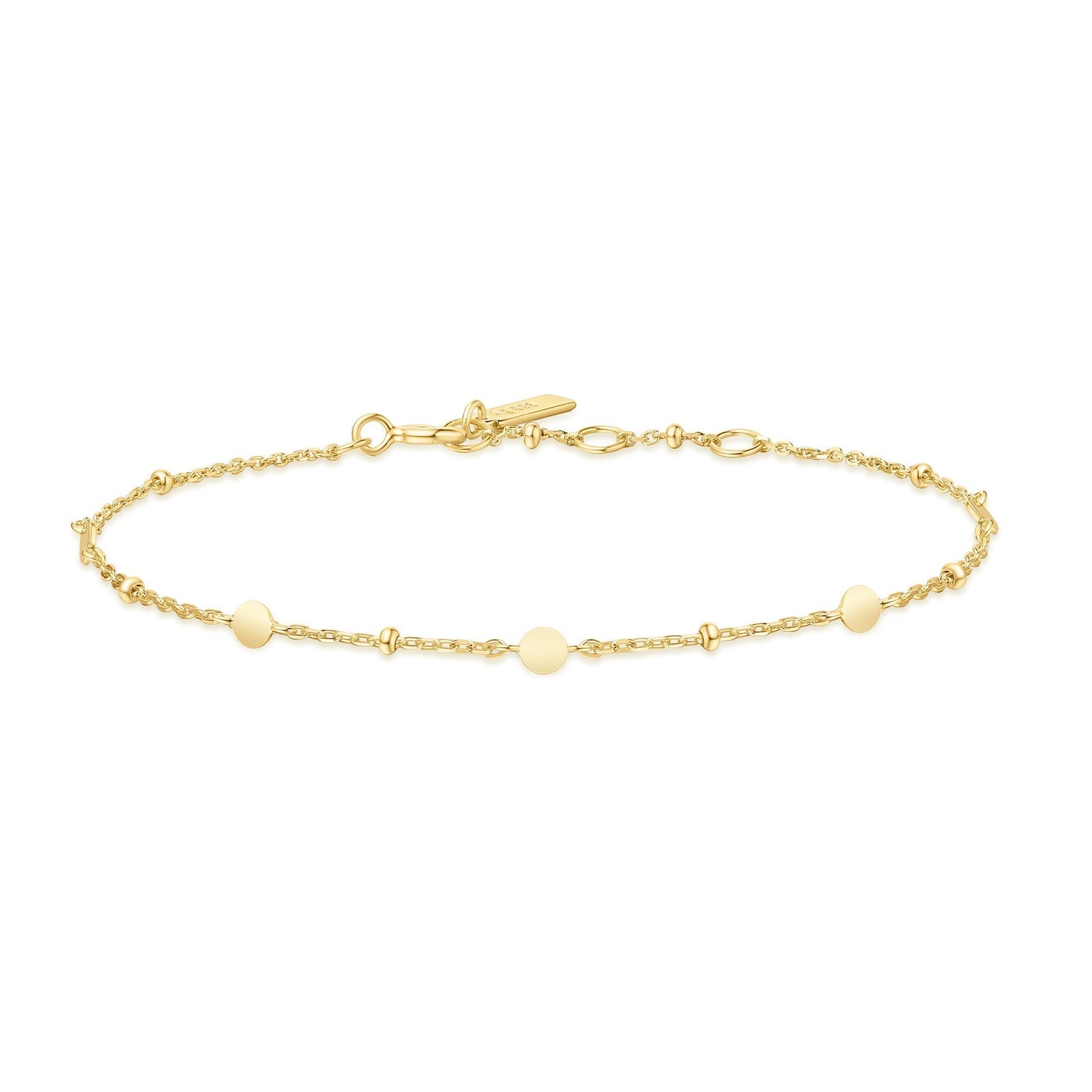 Ania Haie Gold Disc Station Bracelet