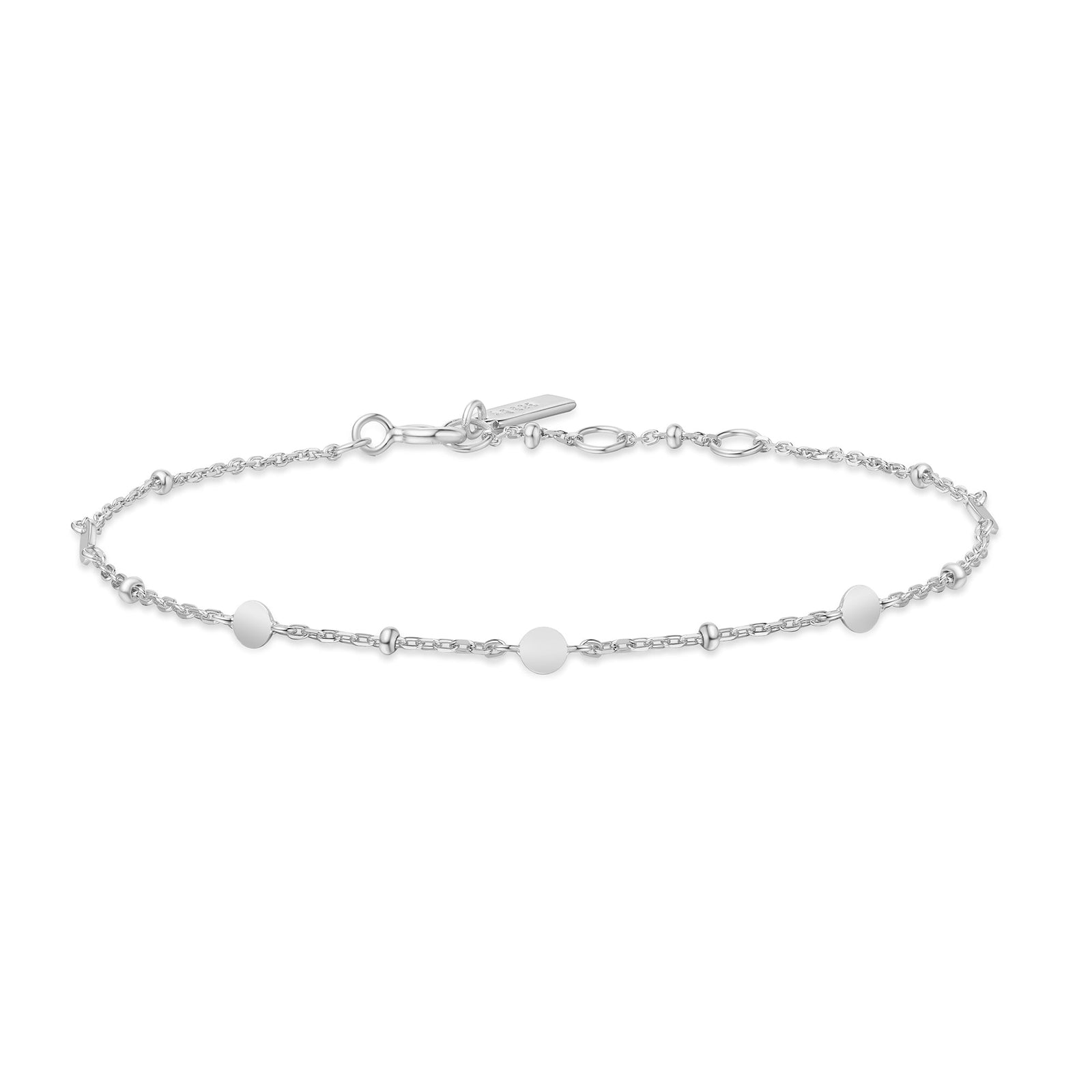Ania Haie Silver Disc Station Bracelet