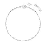 Ania Haie Silver Textured Chain Bracelet